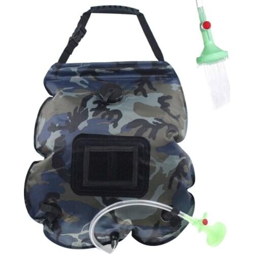 2021 Top Camping Shower Bag Solar Heating 20L Outdoor Beach Portable Sun Shower Water Bag