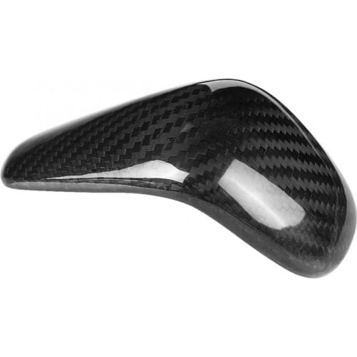 Carbon Fiber Car Gear Shift Knob Cover Trim for A6 2016 2017 2018/A7 2015 2016 2017 2018 car styling