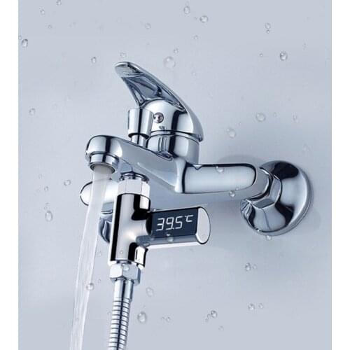 Waterproof LED Digital Display Water Thermometer Silver Bath Water Thermometer for Baby Bath Water Temperature Monitor