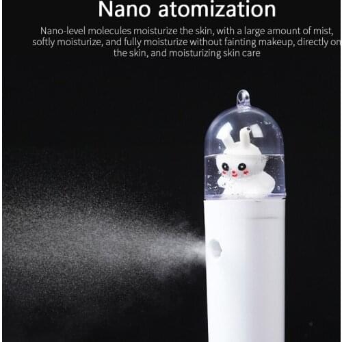 2021 USB Rechargeable Face Steamer Mini Nano Face Moisturizer Humidifier Women Facial Beauty Instruments Skin Care Tools