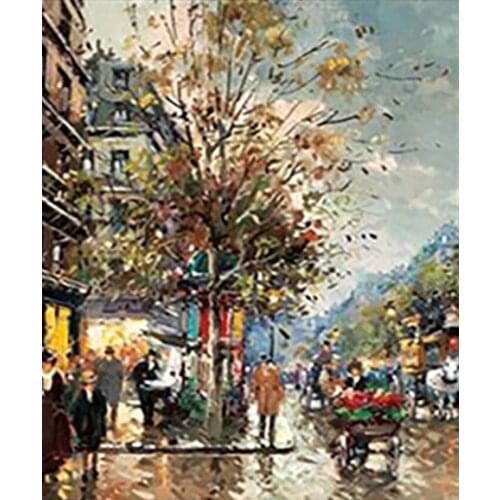 59-60 woman watching horse Stitch DIY 14CT similar DMC Cross Stitch,Sets For Embroidery Kits Counted Cross-Stitching