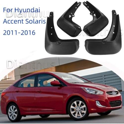 For Hyundai Accent Solaris 2011-2016 Car Mudguard Anti-splash Anti-Fouling Front Rear Fender Accessories