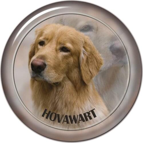 B0895# 13CM/17CM Self-Adhesive Decal Hovawart Dog V1 Car Sticker Decors on Bumper Rear Window Laptop