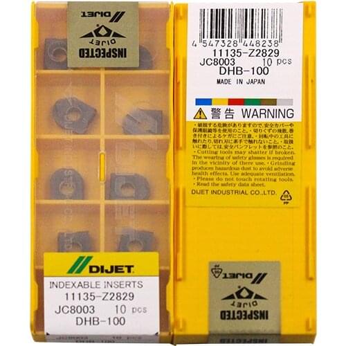DHB-100 JC8003 100% DIJET Original carbide insert with the best quality 2pcs/lot free shipping