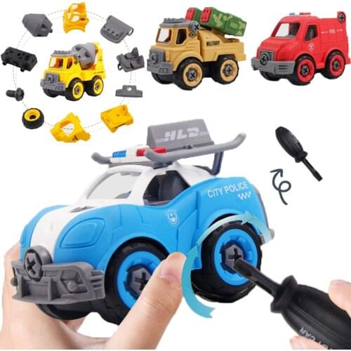 Nut Disassembly Loading Unloading Engineering Truck Excavator Bulldozer Kids Screw Boys Creative Tool Education Toys Car Model