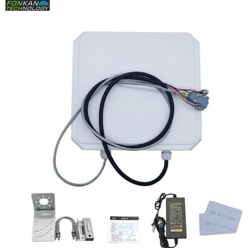 FONKAN 860-920MHz 9dBi Antenna Integrated UHF RFID Reader RS232,RS485,TCP/IP interface PR9200 free SDK