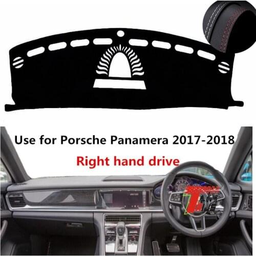 TAIJS Factory Classic Anti Dust Leather Car Dashboard Cover For Porsche Panamera 2017-2018 Right hand drive