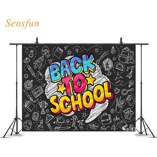 LEVOO Photo Background Chalkboard Back To School Kids Child Background For Photography Backdrop Photo Studio Photoshoot Vinyl