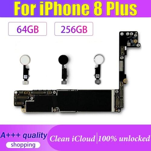 64GB 256GB Motherboard For iPhone 8 Plus With IOS System For iPhone 8P 5.5inch Logic Board Free ID Unlocked 8 Plus Mainboard