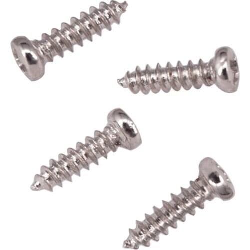 Pack of 50 Tuning Peg Tuning Key Mounting Screws for Electric /Acoustic Guitar Bass Silver