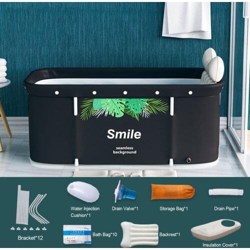 6/8PCS Portable Adults Bathtub Set Non-Inflatable Folding Bath Barrel SPA Folding Bath Tub For Adults Children Swimming Pool