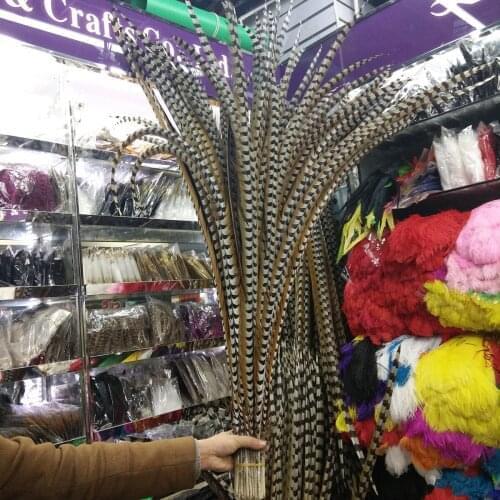 Wholesale 10pcs Beautiful 60-64inch/150-160cm natural copper chicken feathers stage performances decoration