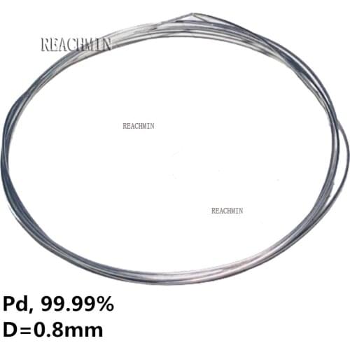 Palladium metal Wire 99.99% Element Pd Pure Diameter 0.8mm