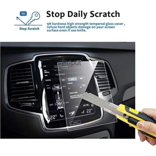 For Volvo V90 XC90 XC60 S90 2016 2017-2020 Car Radio gps Navigation Display Screen Tempered Glass Protector