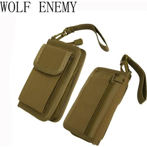Tactical 600D Wallet Men Hand Bag Outdoor Camping Hiking EDC Pouch Smartphone Pocket for Iphone6