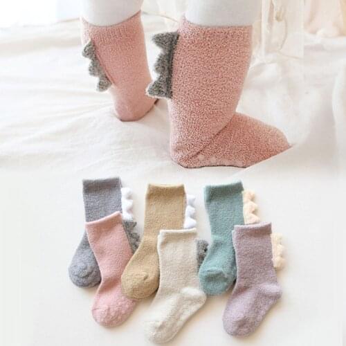 Newborn Baby Socks Children Thick Knee Pads Warm Baby Baby Socks Dinosaur Accessories
