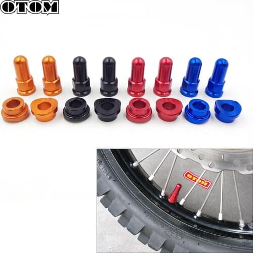 OTOM 1 Pair Universal Aluminum Motorcycle tire valve caps Bullet design Car Truck Air Port Cover Tire Rim Valve Wheel Stem Cap