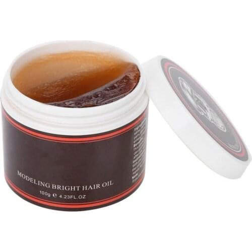 100g Matte Retro Hair Oil Clay Fluffy Hair Mud slicked Hold Low Shine Styling Wax For keep men oil Hair wax High Strong cream