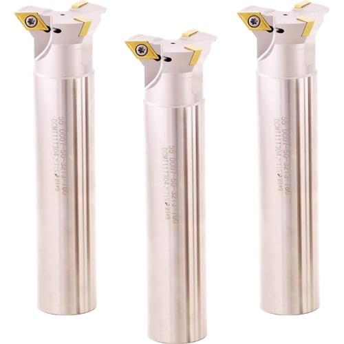 YW55 degree straight shank dovetail end mill inner hole v-groove dovetail milling cutter insert DCMT0702/1173