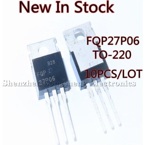 10PCS/LOT FQP27P06 27P06 TO-220 -60V -27A FET