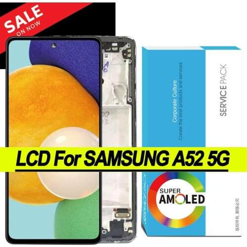 100% Original 6.5'' AMOLED Display for Samsung Galaxy A52 5G A526 A526F A526F/DS LCD Touch Screen Digitizer Repair Parts
