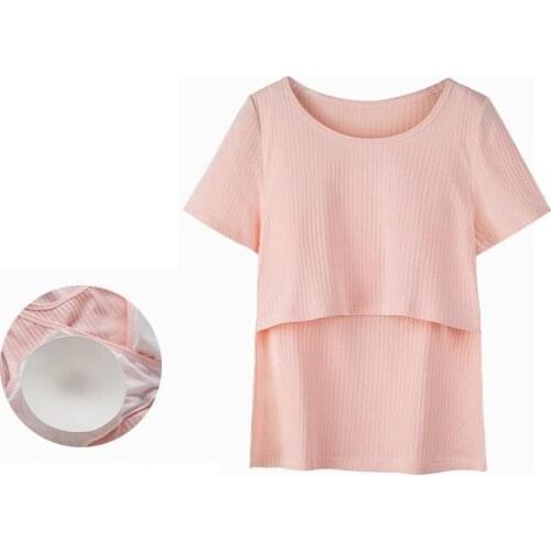 2021maternity Clothes Cotton Spring Fashion Striped Long Sleeve Nursing Top Breastfeeding Clothing For Pregnant Women T-shirt