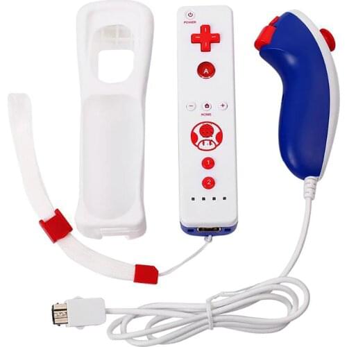 2in1 Left Right Game Handle Set Remote Gamepad with Built-in Accelerator for Nintend Wii for WII U Game Console Accessories