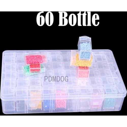 60 box mix and match Diamond Painting Box Storage Tool Accessories Bead Container Rhinestone Diamond Embroidery Storage Box