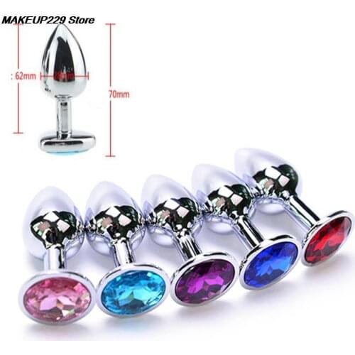 Adult Beads Crystal Jewelry Anus Product Anal Plug Metal Anal Sex Toys for Women and Men Erotic Butt Plugs