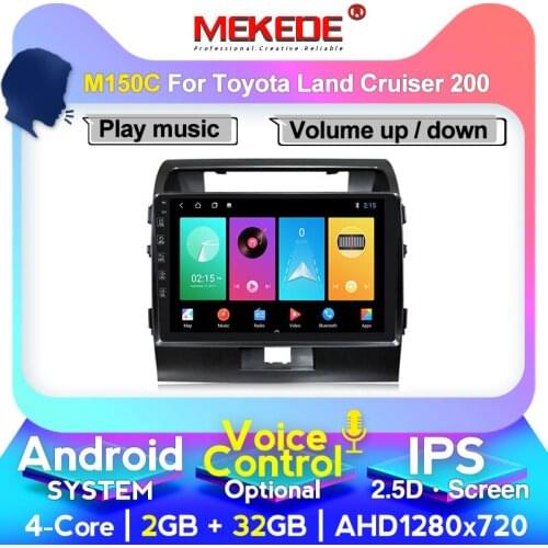 MEKEDE For Toyota Land Cruiser 11 200 2007-2015 Car Radio Multimedia Video Player Navigation GPS Android carplay rear camera