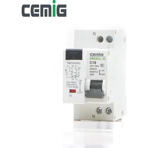 DPNL 1P+N Residual Current Circuit Breaker With Over And Short Current Leakage Protection RCBO MCB