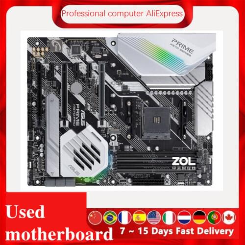Used motherboard For ASUS PRIME X570-PRO Motherboard Socket AM4 For AMD X570 Original Desktop PCI-E 4.0 m.2 sata3 Mainboard