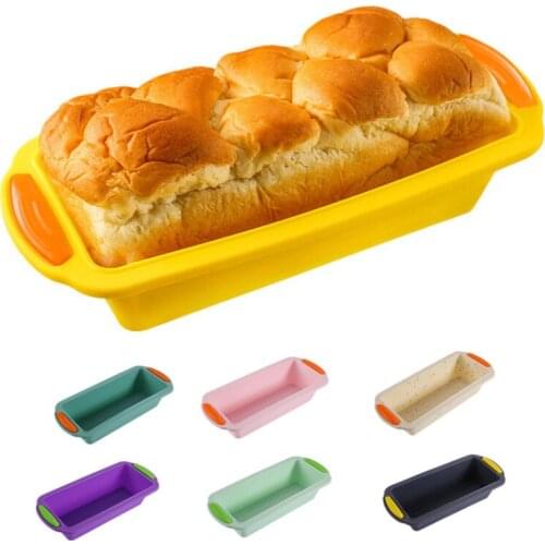 Household Silicone Toast Tray Baking Cake Mold Food Grade Color DIY Bread Mold Kitchen Baking Accessories Baking Tools for Cakes