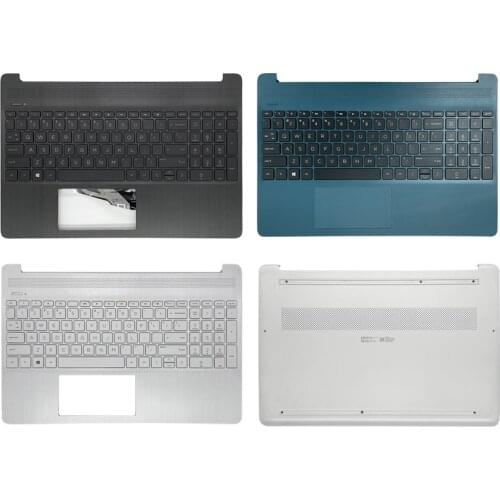 New FOR HP 15T-DY 15-EF 15S-EQ TPN-Q222 Laptop Bottm Case/Palmrest Upper Case With Keyboard White/Black/ Cyan