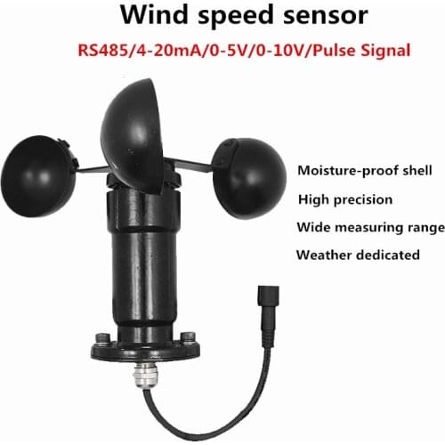 Ship Crane Tower Wind Speed and Direction Transmitter Sensor Wind Speed Monitor RS485/4-20mA/0-5V/0-10V/Pulse Signal Y