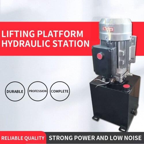 Dock rail type lifting freight elevator pumping station Hydraulic elevator lifting platform pumping station Solenoid valve