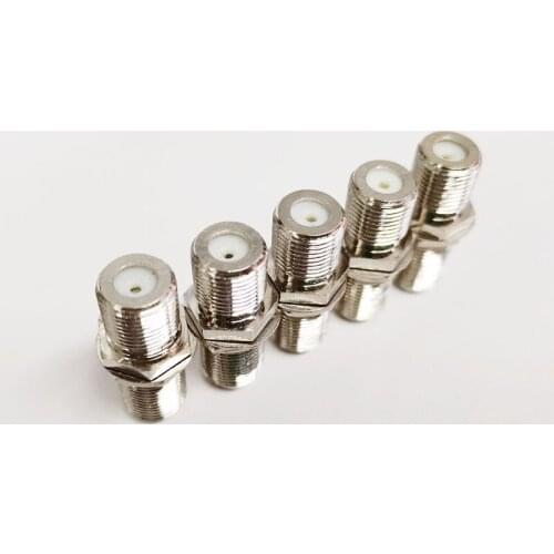F Female Coupler Coaxial Cable Panel Mount Jack , F female to female connector . 10pcs , free shipping