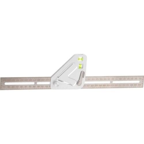 NEW Wood workers Edge Rule Efficient Protractor Angle Woodworking Ruler Angle Measure Stainless Steel Carpentry Tools