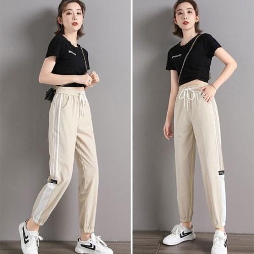 Fashion Casual Streetwear Women Plus Size Joggers Loose Harajuku Sweatpants Autumn Female High Waist Track Pants Trousers New