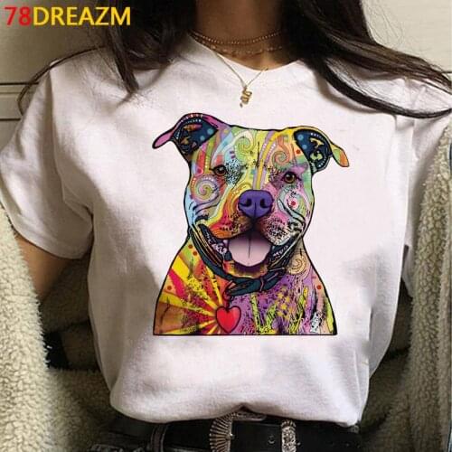 French Bulldog Bull Terrier tshirt summer top women japanese 2021 white t shirt clothes summer top graphic tees women