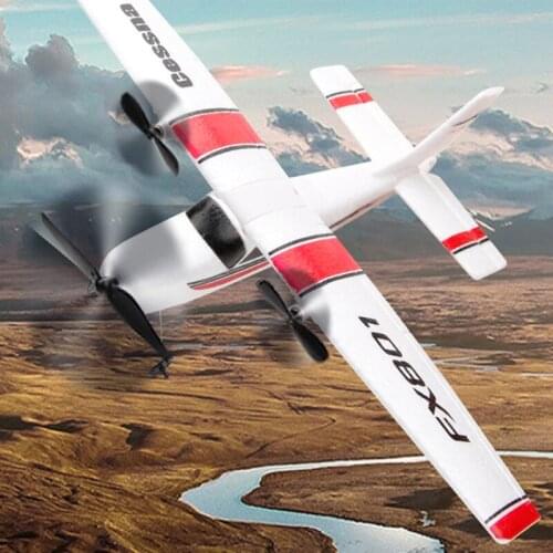 Artfunning 2.4G two-way remote control glider FX801 foam glider assembling fighter plane fixed wing airplane model toy