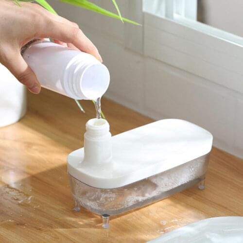 Helpful Premium Hand Sanitizer Dispenser Push-type Storage Bottle for Kitchen