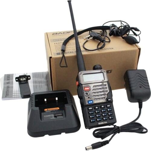 Baofeng UV-5RE+ PLUS Police Walkie Talkie Scanner Radio Dual Band Cb Ham Radio Transceiver UHF 400-520MHz VHF136-174MHz