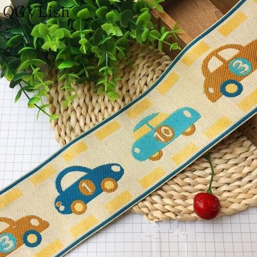 QGVLish Cartoon Jacqurd Lace Ribbon Belt Curtain Lace Trim Webbing DIY Valance Curtain Accessories Childrens Room Home Decor