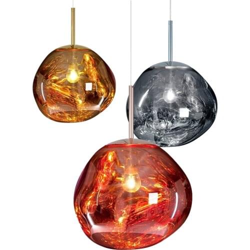 Modern LED Glass Pendant Lamp Lava Ball Creative Staircase Combination Lighting Hanging Suspension Restaurant Bar Decor Light