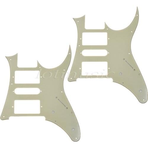 2*Light Green Electric Guitar Pickguard 7V HSH Humbucker Plate For Ibanez RG250 Replacement