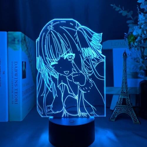 The Led Night Light for Bedroom Decor Nightlight Birthday Gift Anime Usb Battery Led Colorful Acrylic 3D Lamp Touch Sensor Xmas