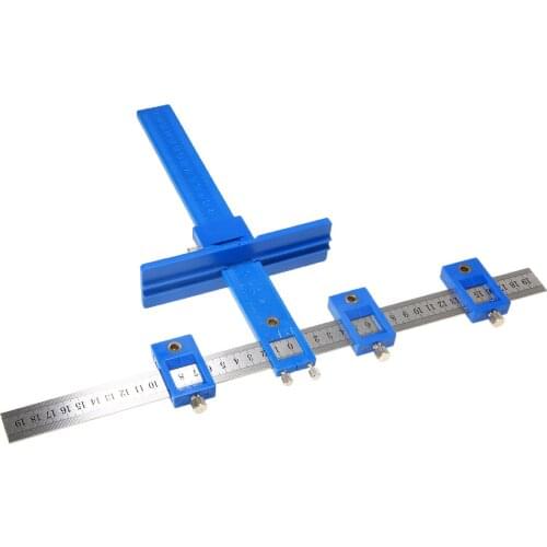 1PC Wood Hole Punch Locator Jig Tool Center Drill Bit Guide Sleeve Set Pull Cabinet Hardware Locator Drilling Woodworking Tool