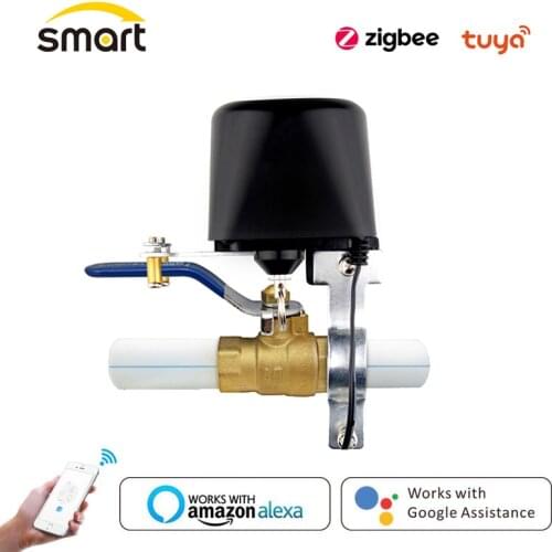 Smart Life Tuya Zigbee WiFi Water Valve Home Water/Gas Valve Automation Shut Off Controller Works With Alexa Google Assistant