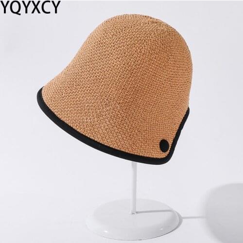 YQYXCY Women Bucket Hat Summer Sun Protection Breathable Fisherman Cap Outdoor Sun Visor Gorro 2021 New